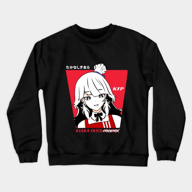 Hololive English Takanashi Kiara - Kiara Fried Phoenix Crewneck Sweatshirt by Waifuku Merch